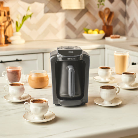 Karaca Hatır Neo Türkische Kaffeemaschine mit Milchzubereitung – Space Grey