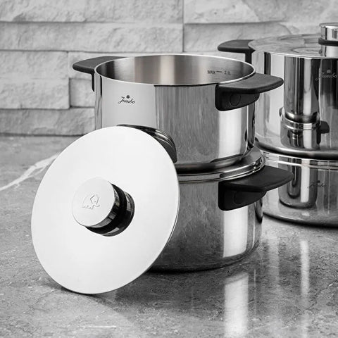 Jumbo Infinity 3PLY 8-Piece Induction Base Stainless Steel Cookware Set
