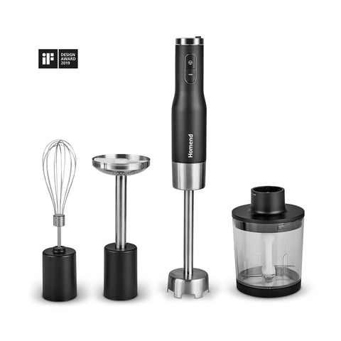 Homend Artfood 1925h Stabmixer-Set Schwarz