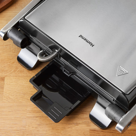 Homend Grilliant 1346H Inox Gövdeli Döküm Plakalı Tost ve Izgara Makinesi
