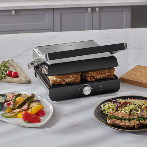 Homend Grilliant 1346H Inox Gövdeli Döküm Plakalı Tost ve Izgara Makinesi
