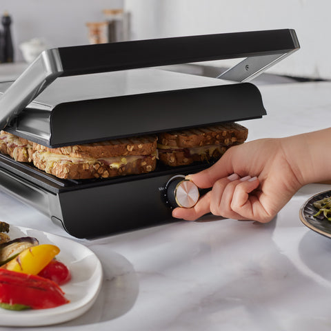 Homend Grilliant 1346H Inox Gövdeli Döküm Plakalı Tost ve Izgara Makinesi
