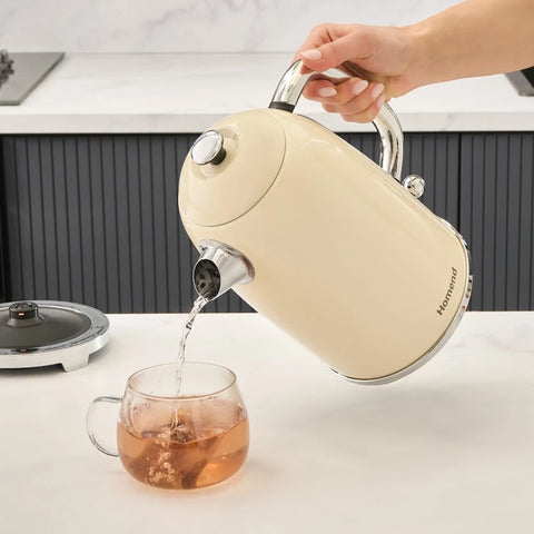 Homend Vintage Heatrow 1627H, Wasserkocher, Creme, 2200W