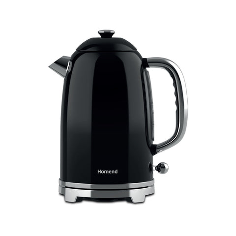 Homend Vintage Heatrow 1627H, Wasserkocher, Schwarz, 2200W