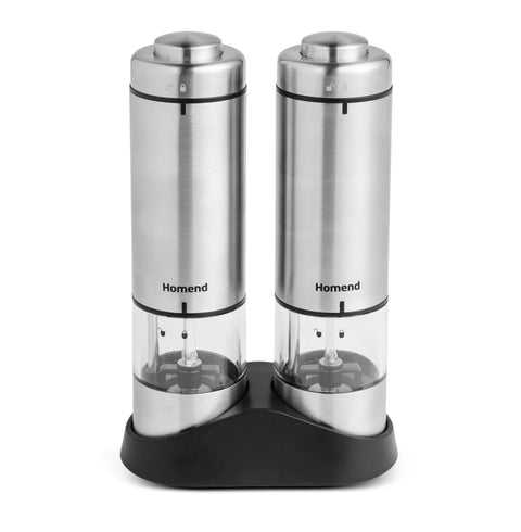 Homend Grindgo 6005UK Electric Salt &amp; Pepper Grinder, Grey
