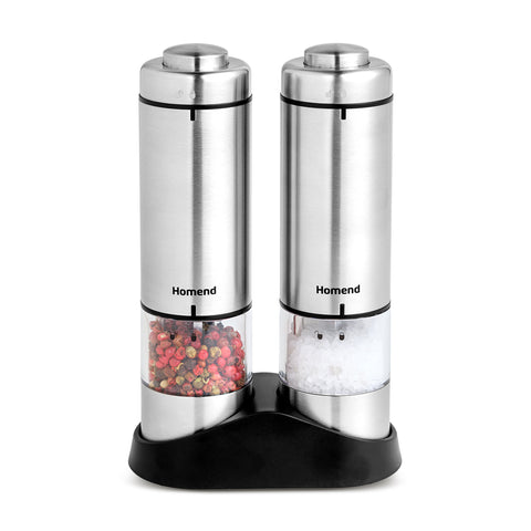 Homend Grindgo 6005UK Electric Salt &amp; Pepper Grinder, Grey