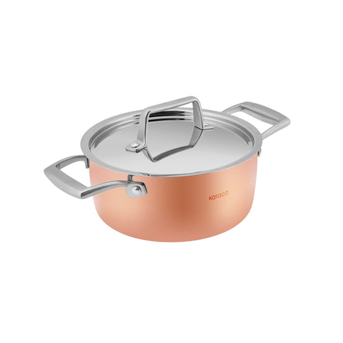 Karaca Biodiamond Copper – 7-teiliges Topf- und Pfannenset