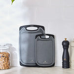 Karaca Daily Granite Patterned Grey 2-Piece Cutting Board Set