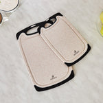 Karaca Daily 2-Piece-Chopping Board Set, Cream Granite-Effect