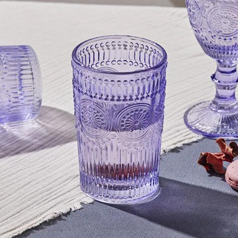 Karaca Sunflower Trinkglas, Lila