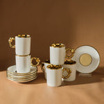 Karaca Heart-Shaped Coffee Cup Set for 6 People – 80 ml