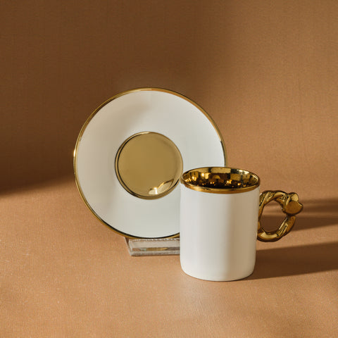 Karaca Heart-Shaped Coffee Cup Set for 6 People – 80 ml