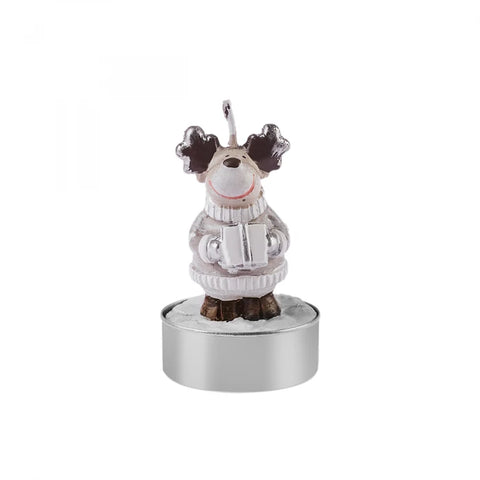 Karaca Home New Year Rentier 3er Teelichtkerze 14x9,3x6 cm