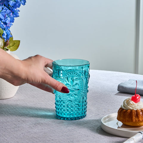 Karaca Moise Acryl Trinkglas, 400 ml, Blau
