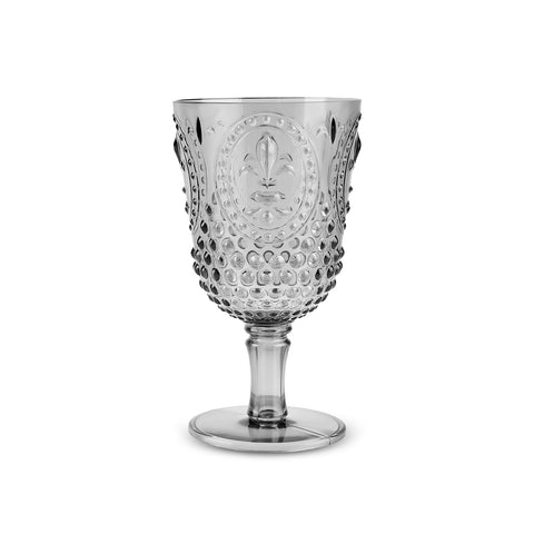 Karaca Moise Acrylic Wine Glass, 450ml, Anthratice