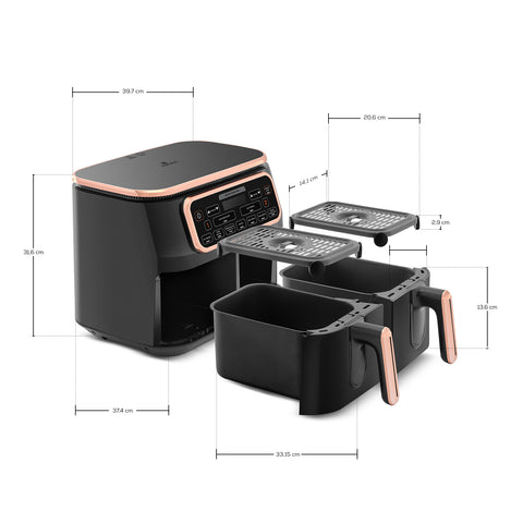 Karaca Air Pro Cook Duo Tandır XXXL Airfryer Rosegold 8L