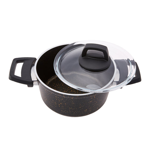Karaca Biogranit V2 13 Piece Cookware Set Black Gold