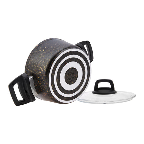 Karaca Biogranit V2 13 Piece Cookware Set Black Gold