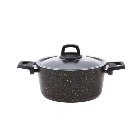 Karaca Biogranit V2 13 Piece Cookware Set Black Gold