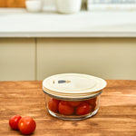 Karaca Cream Vacuum Storage Container 0.6 Lt