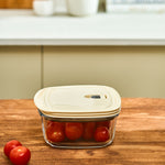 Karaca Cream Vacuum Storage Container 0.9 Lt  