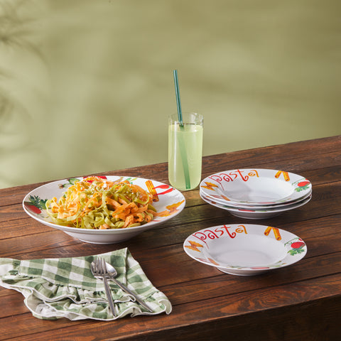 Karaca Sicilia 5 Pieces 4-Person Pasta Set