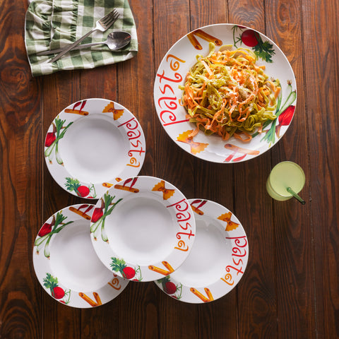 Karaca Sicilia 5 Pieces 4-Person Pasta Set