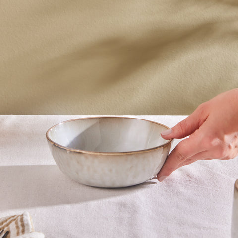 Karaca Rixton 22 cm Salad Bowl, Beige