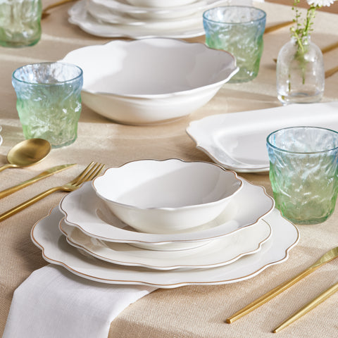 Karaca Elegance Vera 59-Teiliges 12-Personen-Geschirrset, Gold