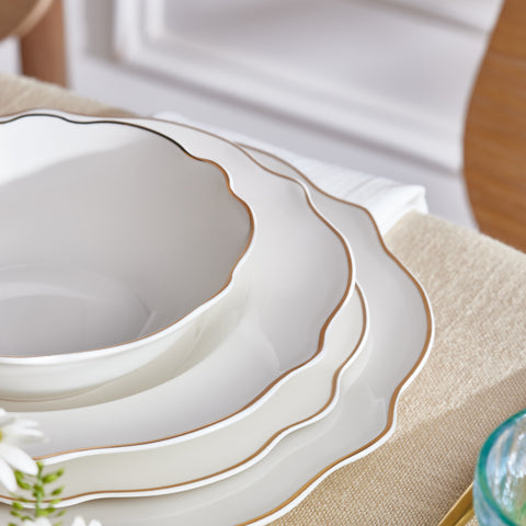 Karaca Elegance Vera 59-Teiliges 12-Personen-Geschirrset, Gold