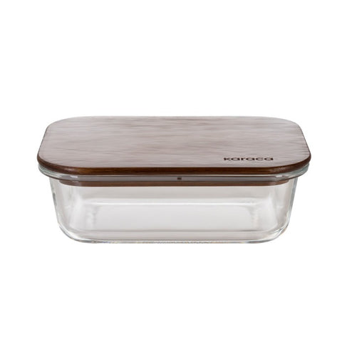 Karaca Karya Acacia – Glasbehälter zur Aufbewahrung 950 ml