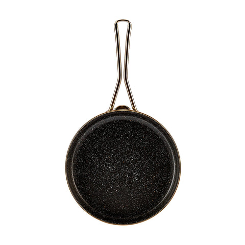 Karaca Crystal Enameled Granite Anthracite Induction Base 14 Piece Dowry Set