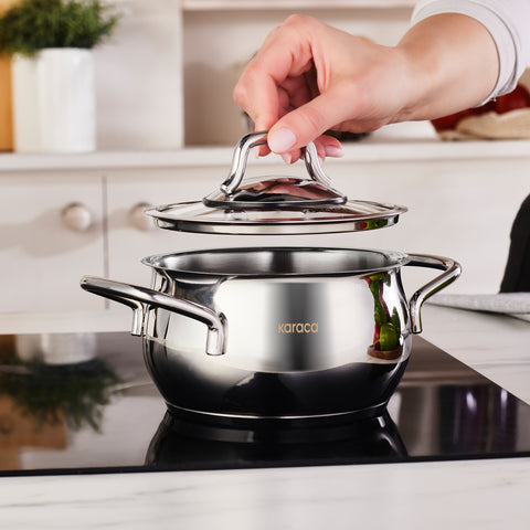 Karaca Emirgan Induction Steel Pot, 14 cm