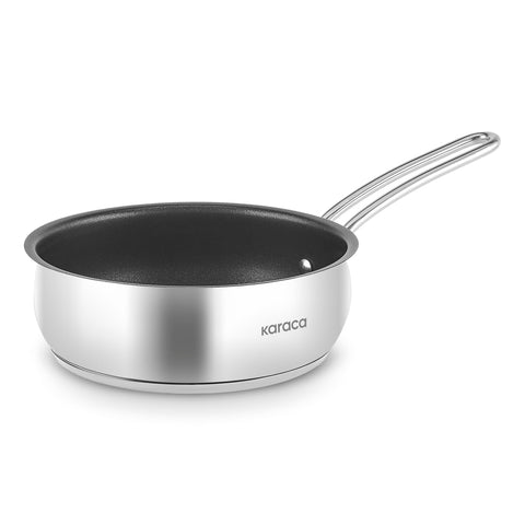 Karaca Emirgan Steel Pan, 24 cm, Silver