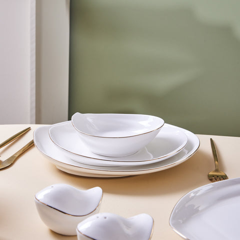 Karaca Red Carpet Collection Stream Bone Yakamoz 59-teiliges 12-Personen-Geschirrset Gold