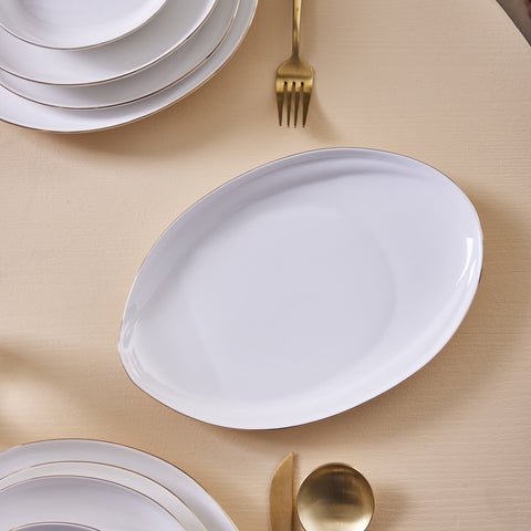Karaca Red Carpet Collection Stream Bone Yakamoz 59-teiliges 12-Personen-Geschirrset Gold
