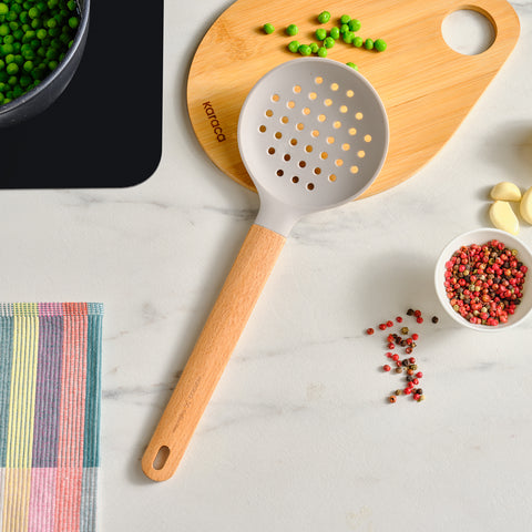 Karaca x Refika Gadgets Wooden-Handled Silicone Skimmer