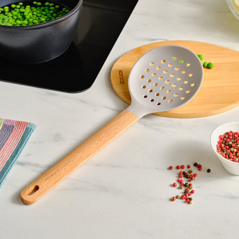 Karaca x Refika Gadgets Wooden-Handled Silicone Skimmer