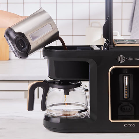 Karaca Hatır Plus Barista Steel 6 in 1 Sprechende Latte-, Cappuccino- und Türkische Mokkamaschine - Mineral Gold