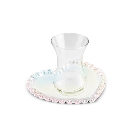 Karaca Rory 12-teiliges Glas Türkisches Teeset für 6 Personen, 14 cm