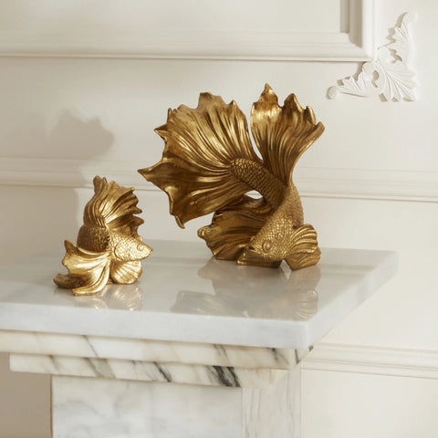 Karaca Home Rumble Fish Figur Gold 15x15 cm