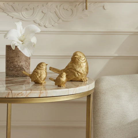 Karaca Home Birdie Figurine Gold 9 cm