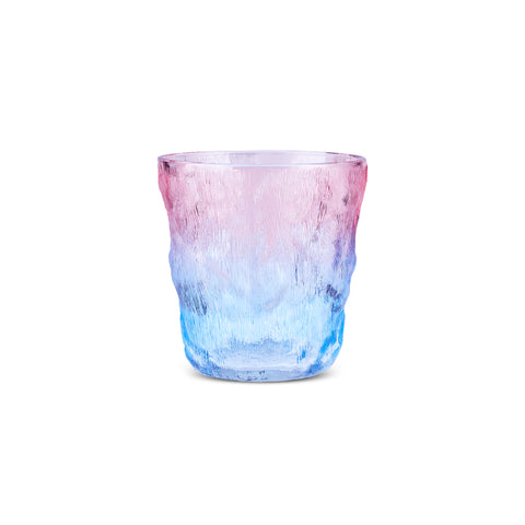 Karaca Glacier Glass Tumbler Glass, 287ml, Blue - Pink