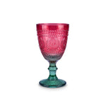 Karaca Sunflower Wine Glass 315 ml, Red Green