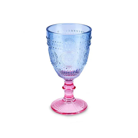 Karaca Sunflower Kadeh 314 ml, Mavi Pembe