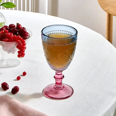 Karaca Sunflower Kadeh 314 ml, Mavi Pembe