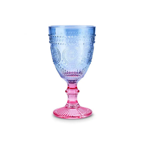 Karaca Sunflower Kadeh 314 ml, Mavi Pembe