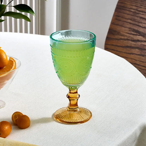 Karaca Sunflower Kadeh 314 ml, Mavi Sarı