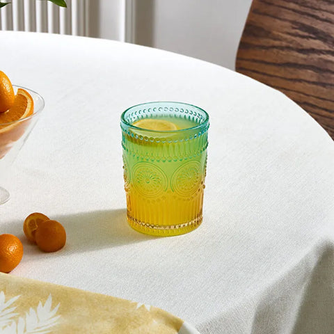 Karaca Sunflower Water Glass 250 ml, Blue Yellow
