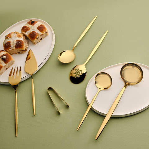 Karaca Orion Shiny Gold 7-Piece Serving Set